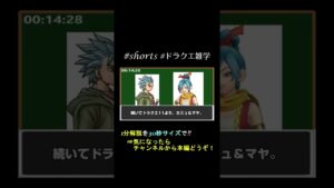 DQ界の兄弟姉妹は顔面偏差値が高い【ドラクエ1分解説宣伝動画】 #shorts