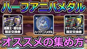 【DQMSL】ガチャを統べる者が教えるハーフアニバメダルの賢い使い方！冥王の神殿AI3ターン周回も！！！