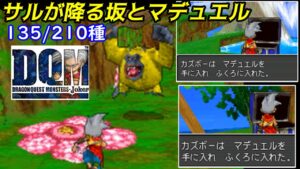 マデュエルと言うアイテム【2022年収録】#３９ サルが降るモルボンバ　135/210種　コングヘッド　かぶとこぞう　DQMジョーカー1【DQMJ1】【ドラクエ】kazuboのゲーム実況