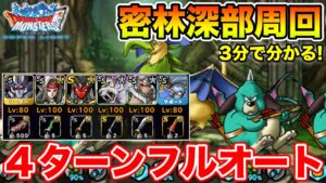 【DQMSL】災いの密林深部を宝玉4個で完全フルオート周回!!【ドラクエ】