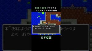 【ドラクエ2】GBC SFC サマルトリア王子の寝相の違い【DQ2 実況ライブ切り抜き】 #shorts
