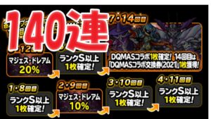 ［DQMSL］マジェス欲しさに140連！
