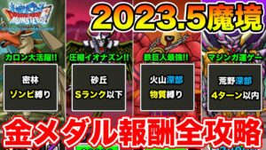 【DQMSL】2023.5月度災いの魔境金メダルミッション攻略まとめ!!【ドラクエ】