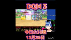 【DQM３】今日の３０戦12/26【ドラゴンクエストモンスターズ3】